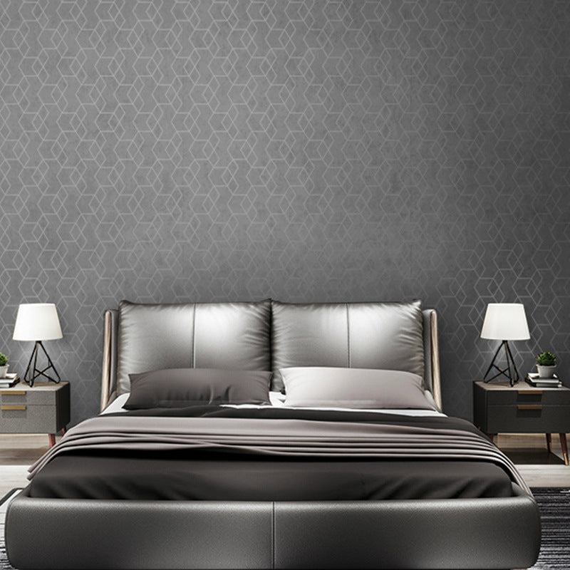 Modern Minimalist Geometric Pattern Striped Non-woven Wallpaper
