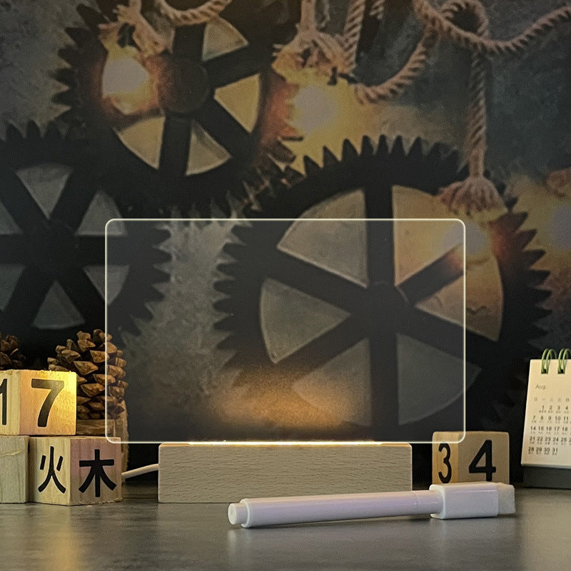 Creative Note Board Creative Led. Night Light USB Message Board Holiday Light With Pen Gift For Children.