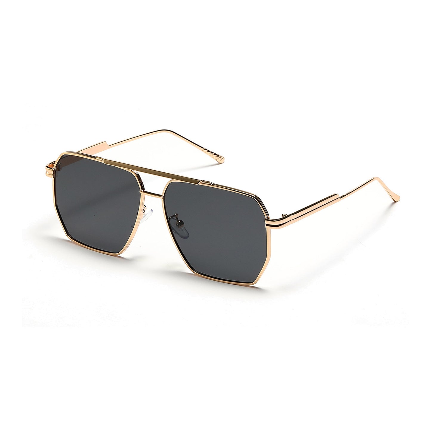 Women's Retro Fashion Double Beam Large Frame Sunglasses