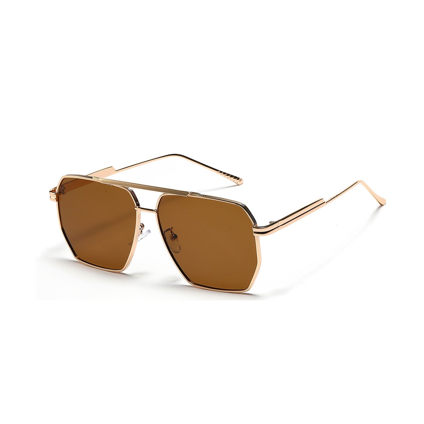 Women's Retro Fashion Double Beam Large Frame Sunglasses