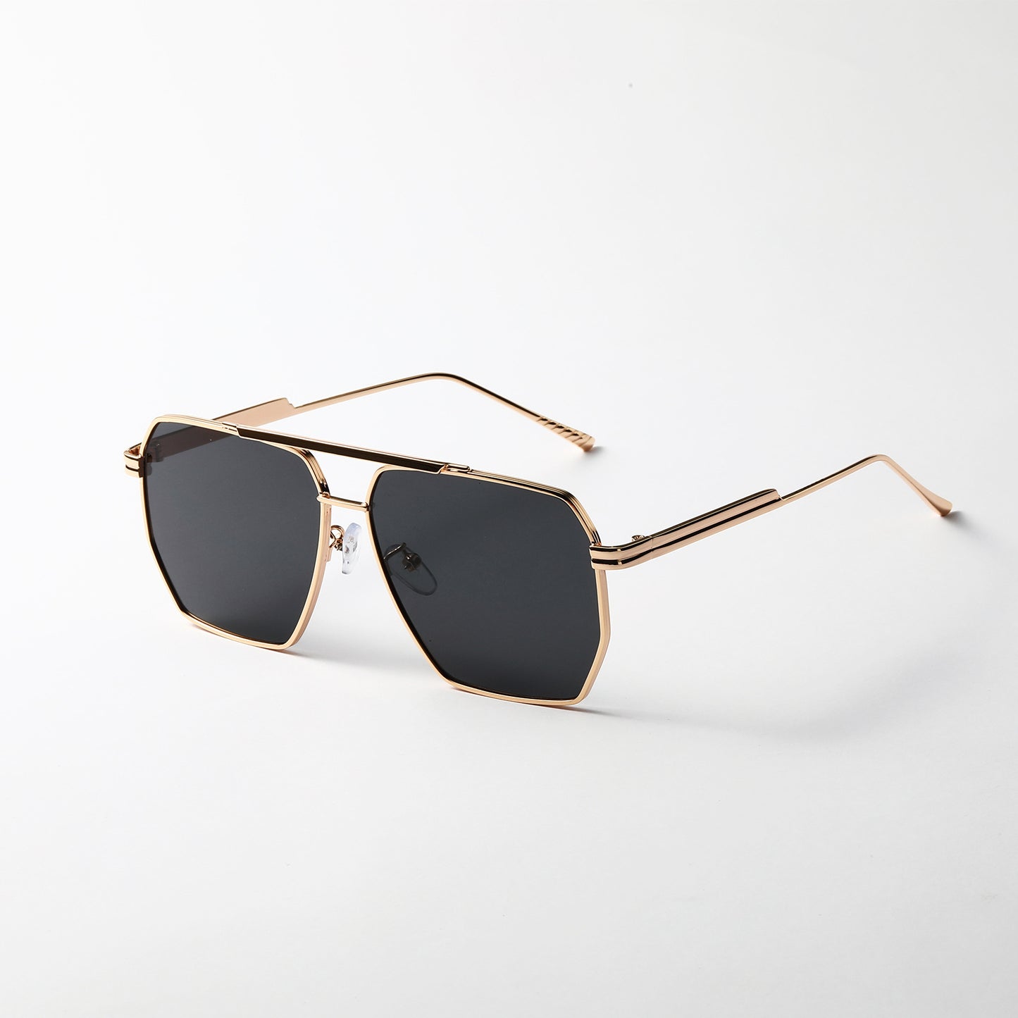 Women's Retro Fashion Double Beam Large Frame Sunglasses