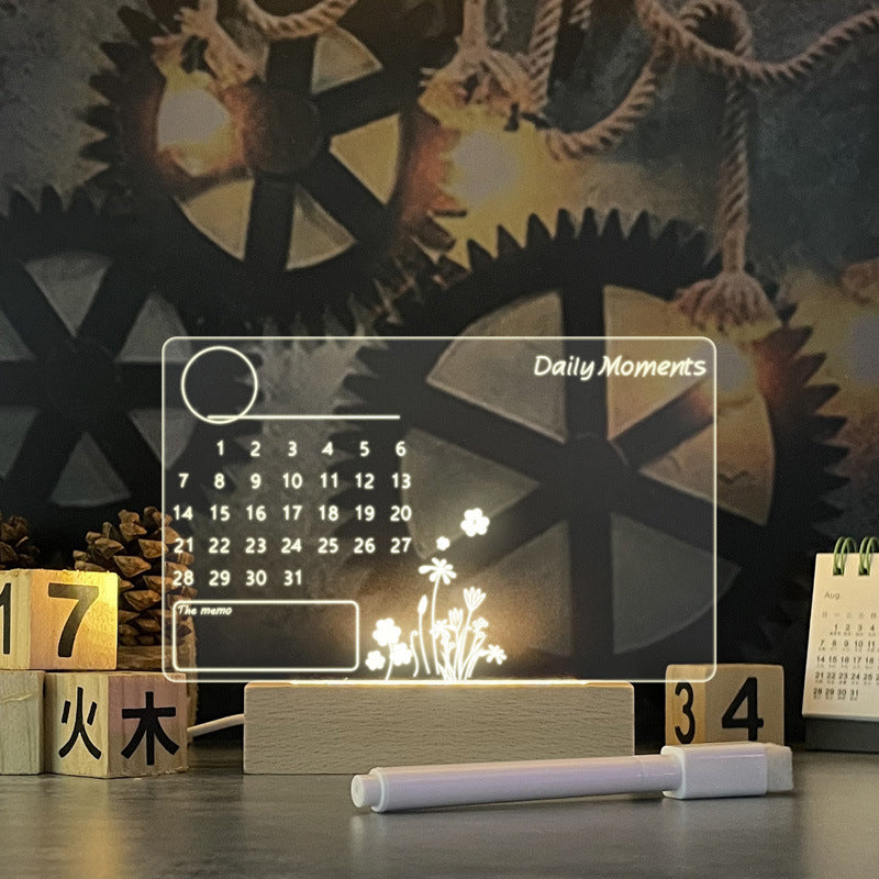 Creative Note Board Creative Led. Night Light USB Message Board Holiday Light With Pen Gift For Children.