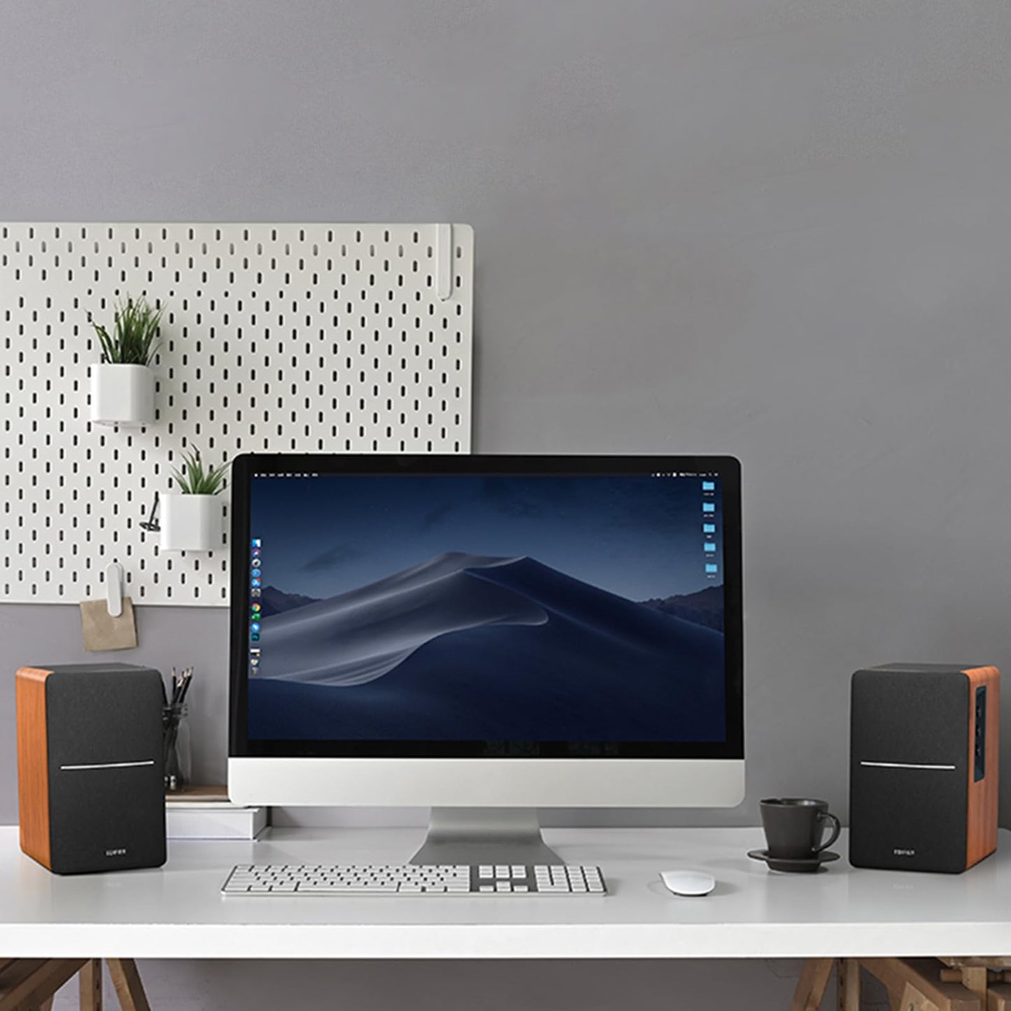 Edifier R1280DB Powered Bluetooth Bookshelf Speakers - Optical Input - Wireless Studio Monitors - 4 Inch Near Field Speaker - 42w RMS (Wood)