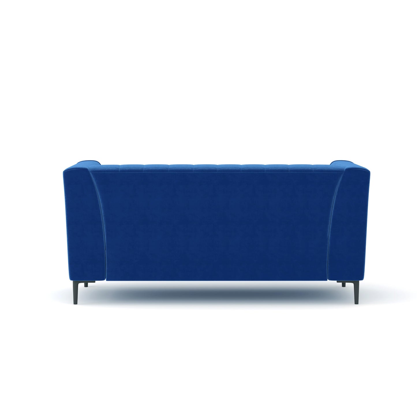 Aykah Enigma 3 Seater Sofa, Modern Upholstered Comfortable Sofa 76" with Channel Tufting, Armrest, Metal Legs, Perfect for Living Room Furniture or Bedroom (Linen, Oat)