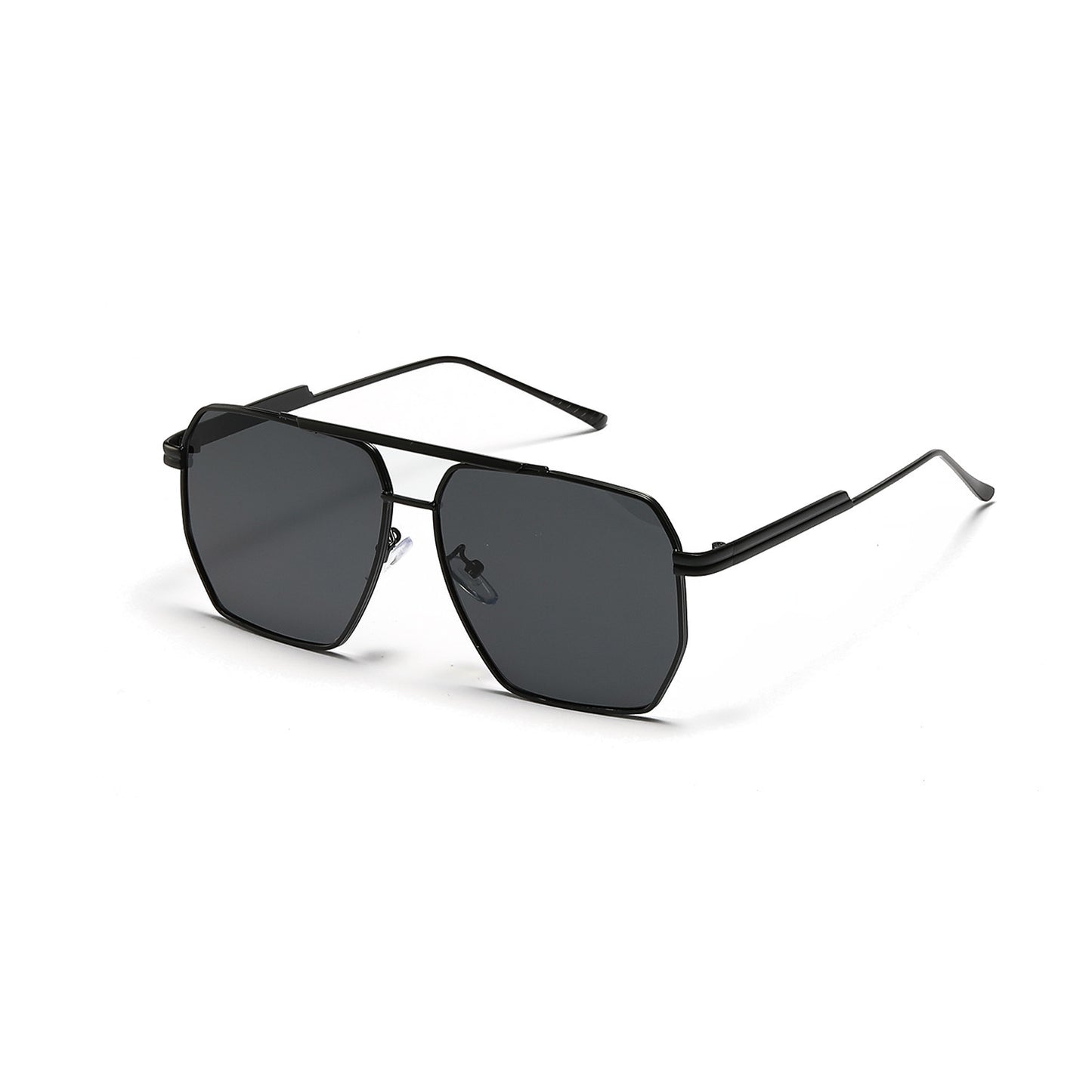 Women's Retro Fashion Double Beam Large Frame Sunglasses
