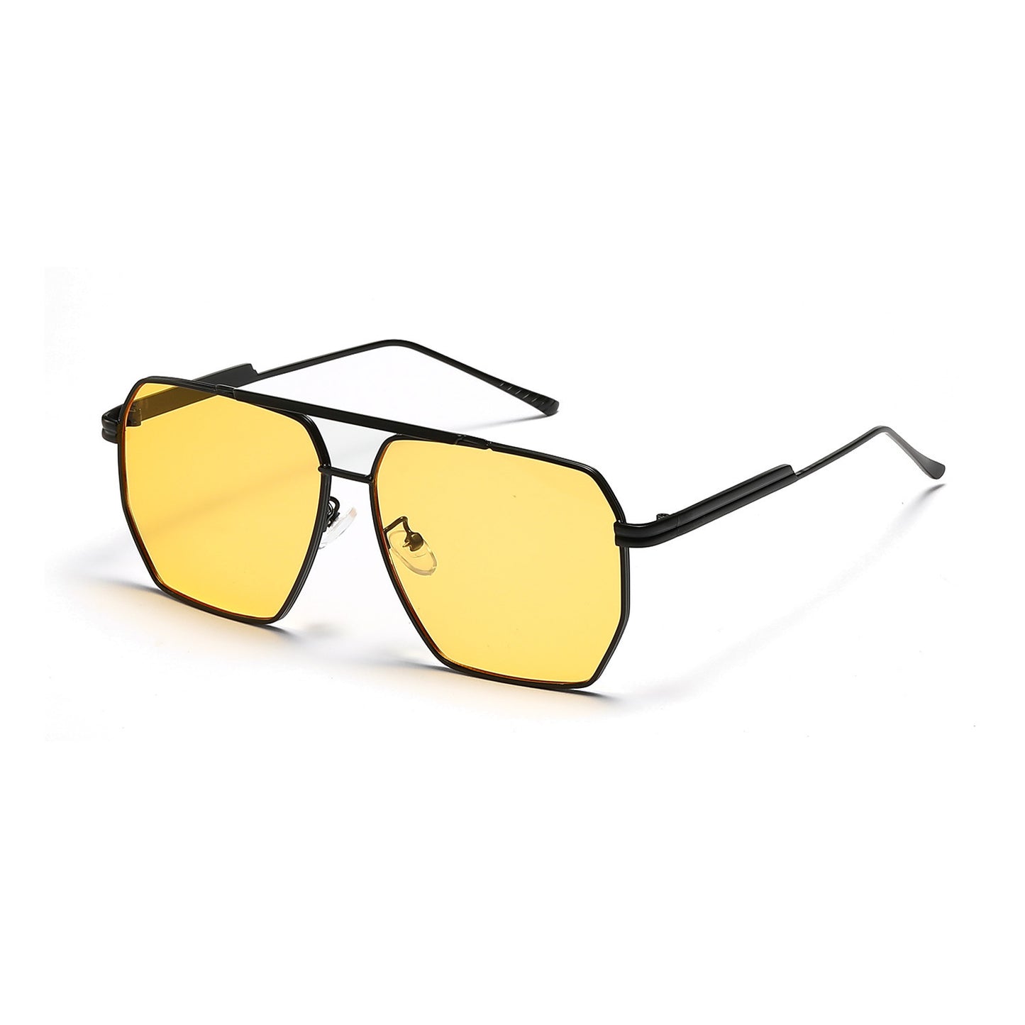 Women's Retro Fashion Double Beam Large Frame Sunglasses