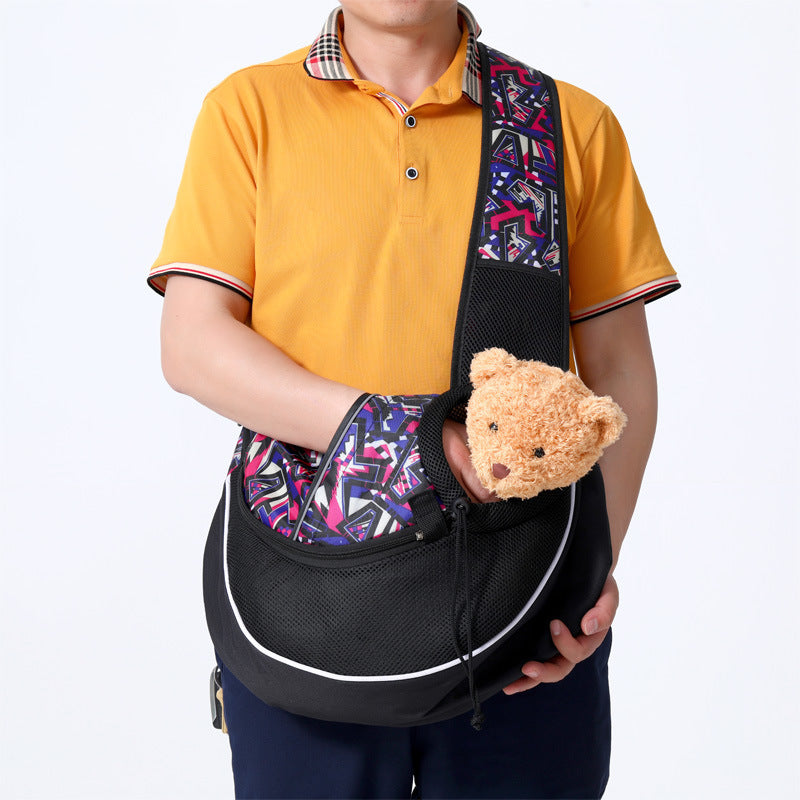 Carrying Bag For Pets Outdoor Portable Crossbody Bag For Dogs Cats