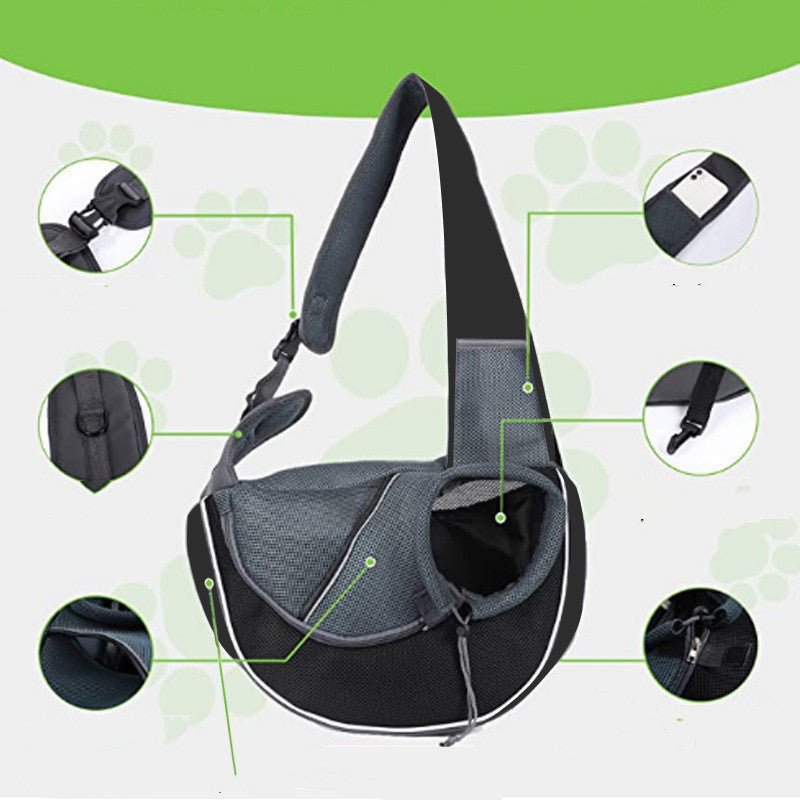 Carrying Bag For Pets Outdoor Portable Crossbody Bag For Dogs Cats
