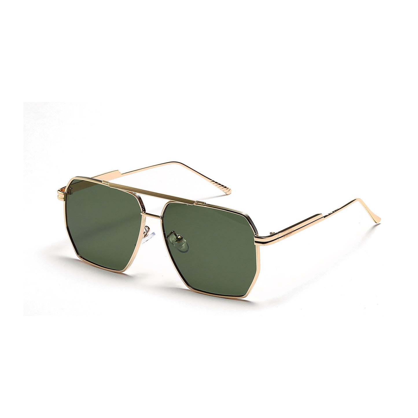 Women's Retro Fashion Double Beam Large Frame Sunglasses
