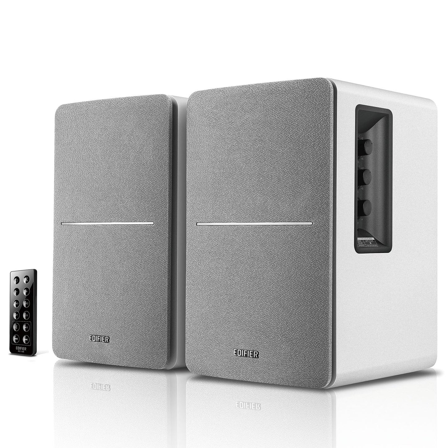 Edifier R1280DB Powered Bluetooth Bookshelf Speakers - Optical Input - Wireless Studio Monitors - 4 Inch Near Field Speaker - 42w RMS (Wood)