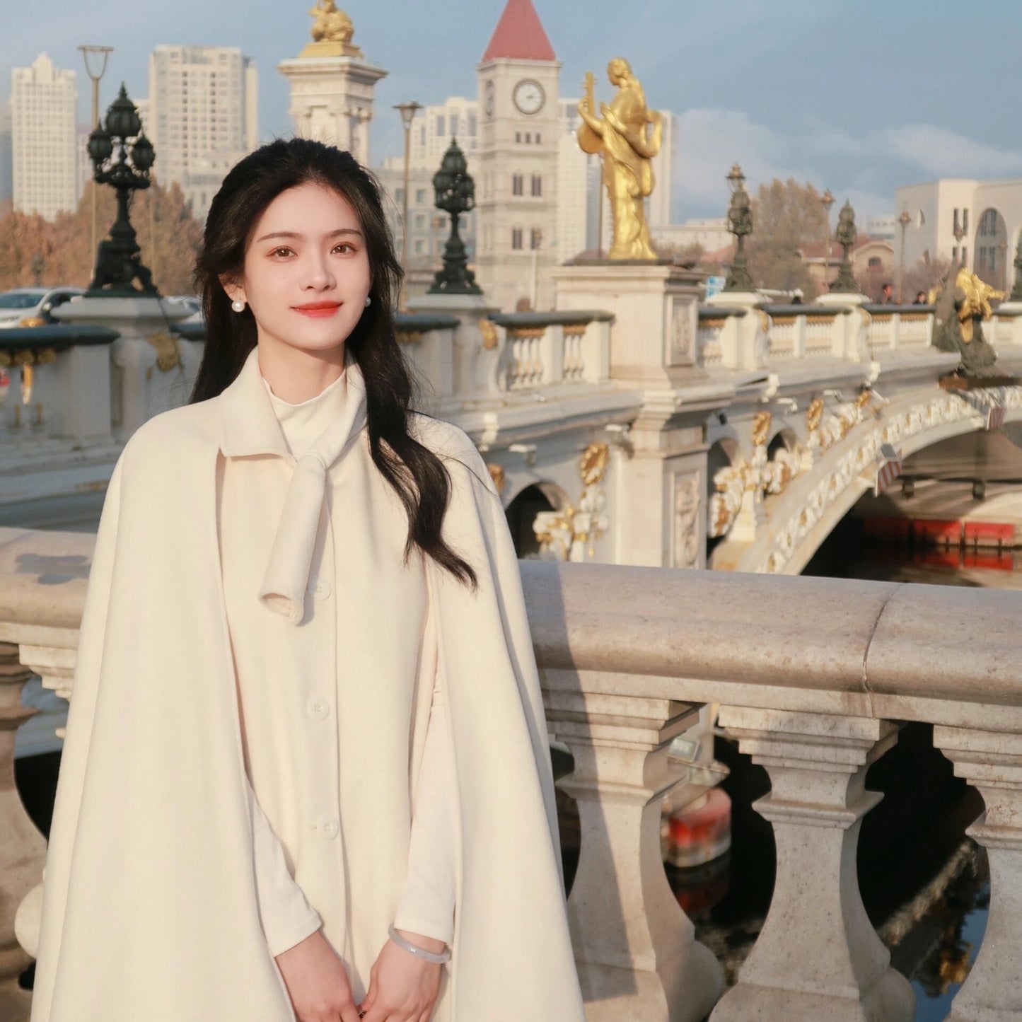 Classic Style Shawl/Cape. Woollen Coat Women's Autumn And Winter.