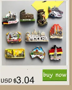 Fridge Magnet French Flag, Arc De Triomphe, Paris, Lyon, Nancy Refrigerator Sticker Magnetic