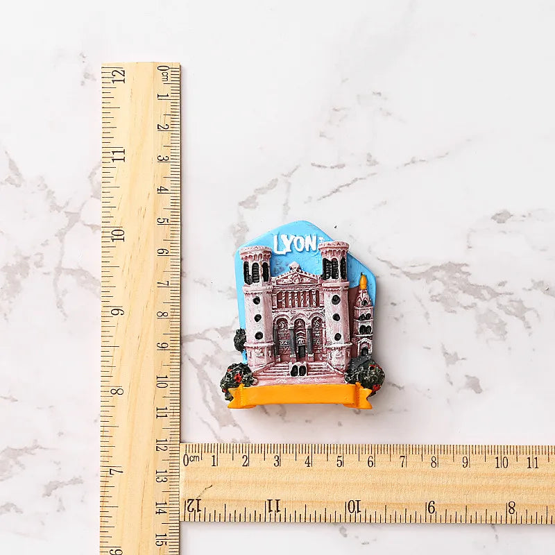 Fridge Magnet French Flag Arc De Triomphe Paris Lyon Nancy Refrigerator Sticker Magnetic Resin Sticker Magnetic Tourist Souvenir