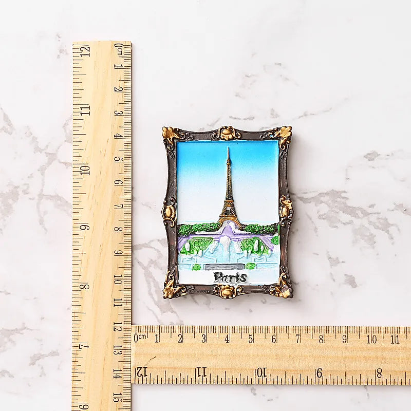 Fridge Magnet French Flag Arc De Triomphe Paris Lyon Nancy Refrigerator Sticker Magnetic Resin Sticker Magnetic Tourist Souvenir