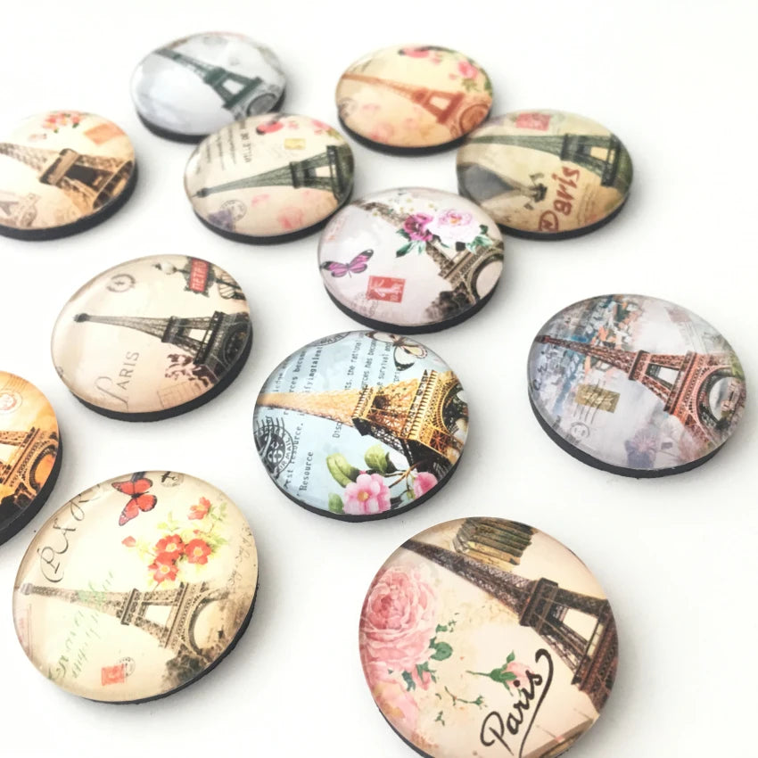 Paris Tower Crystal Glass Fridge Magnets +