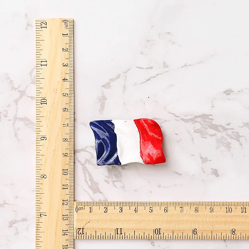 Fridge Magnet French Flag Arc De Triomphe Paris Lyon Nancy Refrigerator Sticker Magnetic Resin Sticker Magnetic Tourist Souvenir