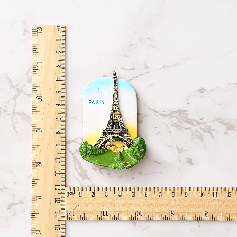 Fridge Magnet French Flag Arc De Triomphe Paris Lyon Nancy Refrigerator Sticker Magnetic Resin Sticker Magnetic Tourist Souvenir