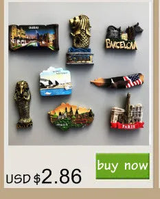 Fridge Magnet French Flag, Arc De Triomphe, Paris, Lyon, Nancy Refrigerator Sticker Magnetic