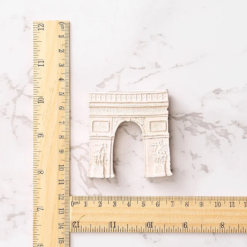 Fridge Magnet French Flag Arc De Triomphe Paris Lyon Nancy Refrigerator Sticker Magnetic Resin Sticker Magnetic Tourist Souvenir