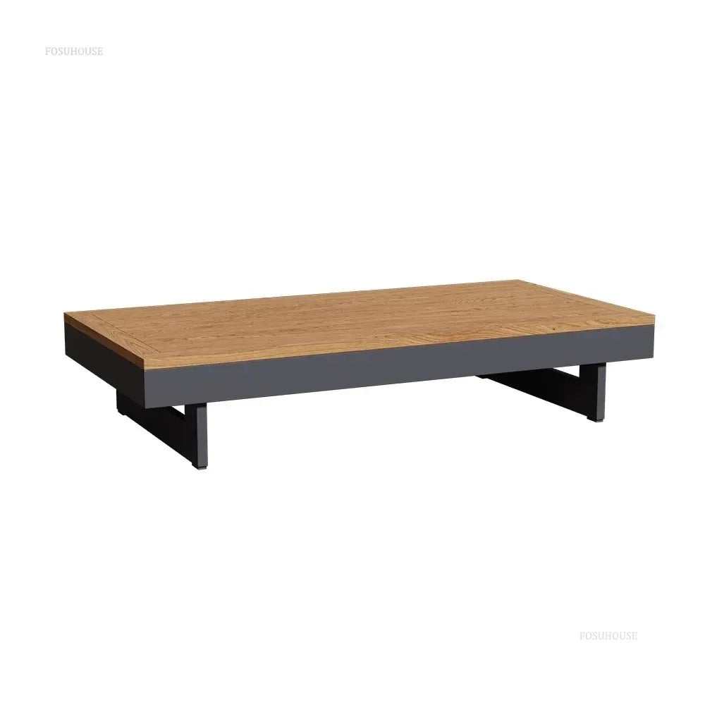 Metal Corner Sofa for Garden. Antiseptic Teak Outdoor Furniture. Light Luxury Comfortable Household Garden Sofa for Terrace