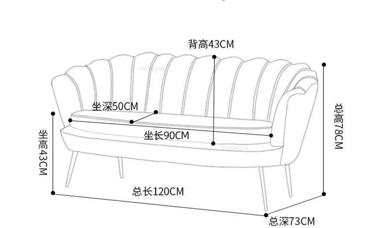European Leisure Velvet Living Room Sofas Designer Balcony Lazy Single Sofa Double Sofa Bedroom Armchair Living Room Furniture