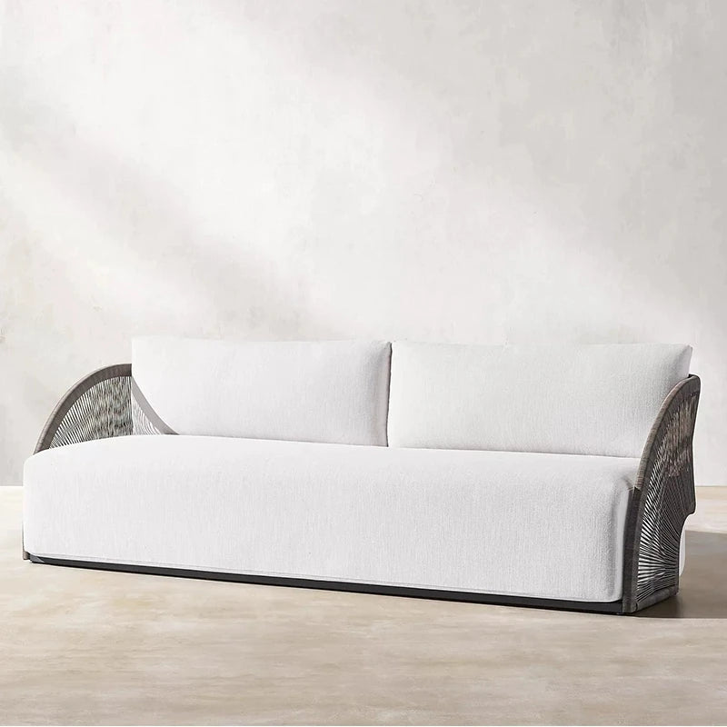 Outdoor rattan sofa leisure balcony three-piece garden creative hotel courtyard villa room open-air outdoor furniture