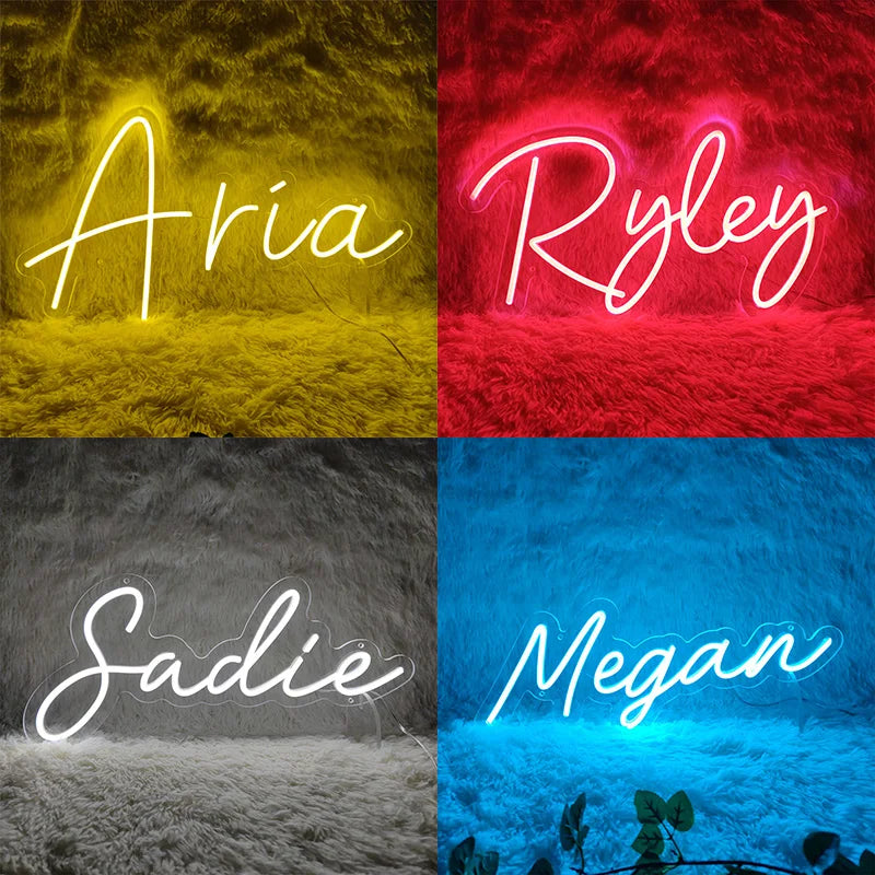 Custom Neon Sign Led Name Light for Kids Name. Custom Signs Teenage Gift Led Neon Sign for Wall Decor Bedroom Decor Personalized