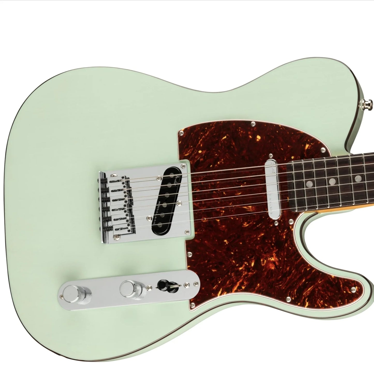 New Arrival!! Surf Green Ultra Tele Electric Guitar, Solid Mahogany Body , Red Tortoise shell Pick Guard,Cheaper Price