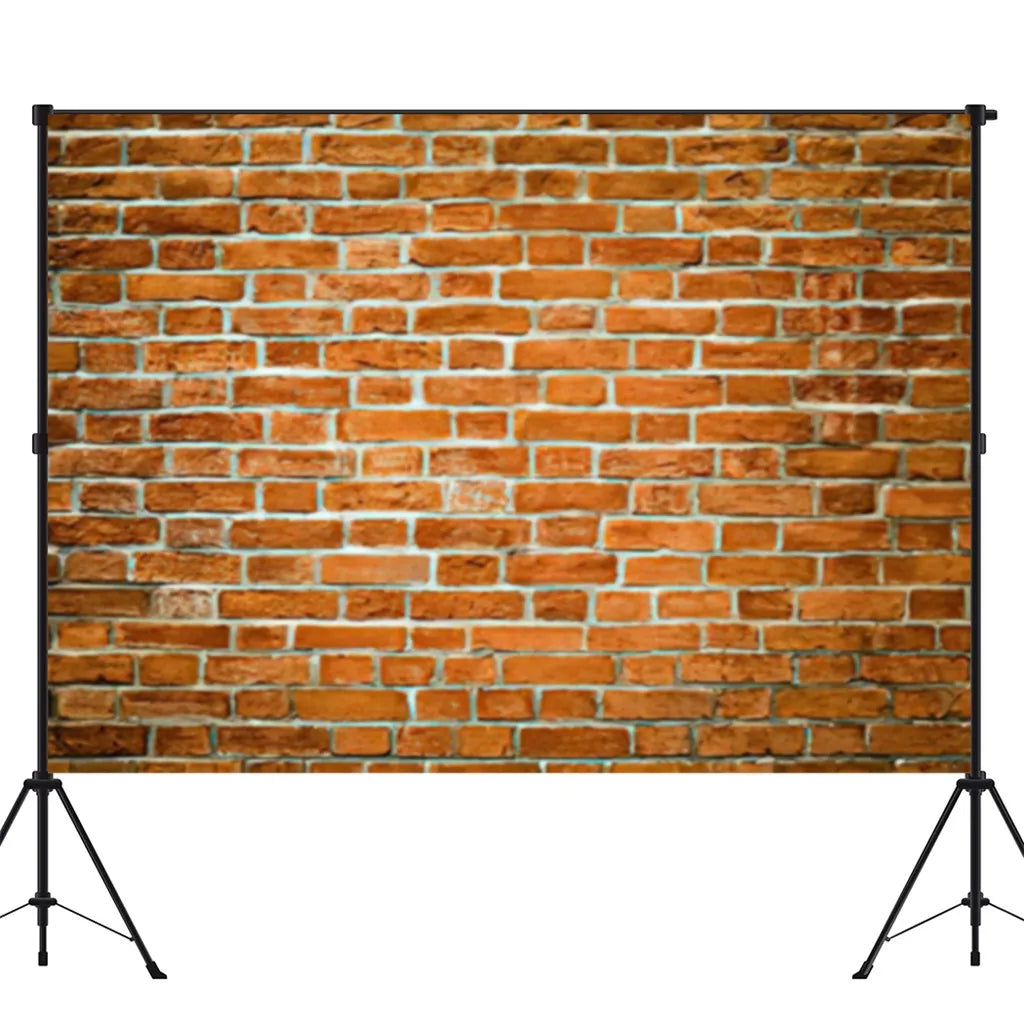 Brick Wall Party Photoshoot Backdrop Hydrated Lime White Cement Plaster Background Banner Photo Booth Studio Props