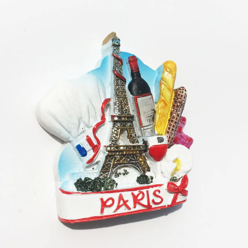 France Eiffel Tower Paris Tourist Souvenir Magnets