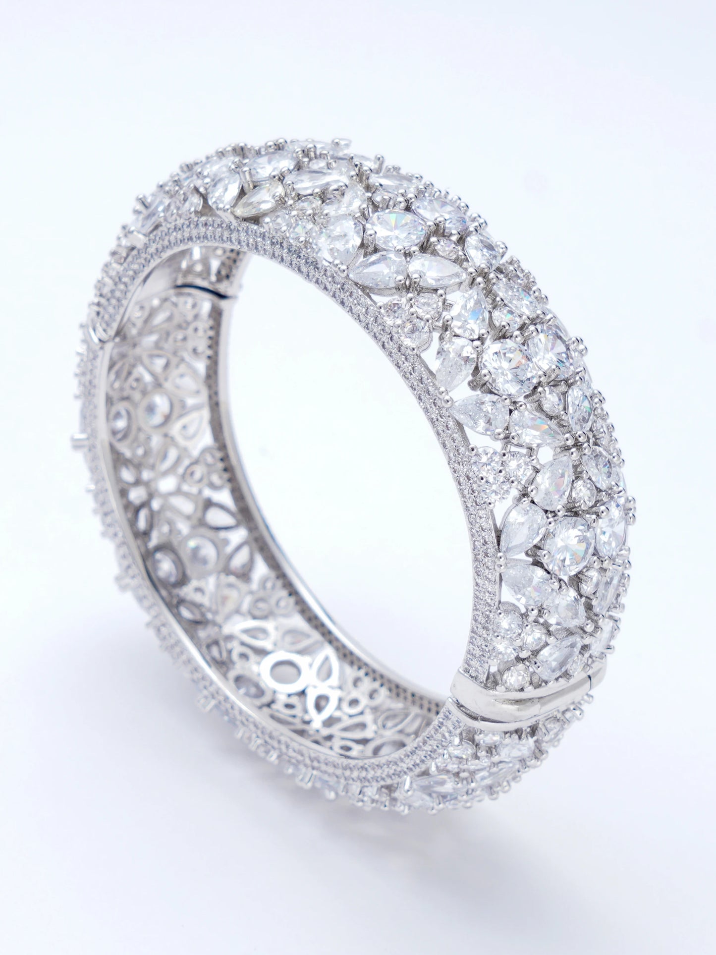 Gorgeous Bangle/Bracelet, Shiny Zircon Stone