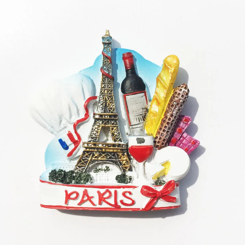 France Eiffel Tower Paris Tourist Souvenir Magnets