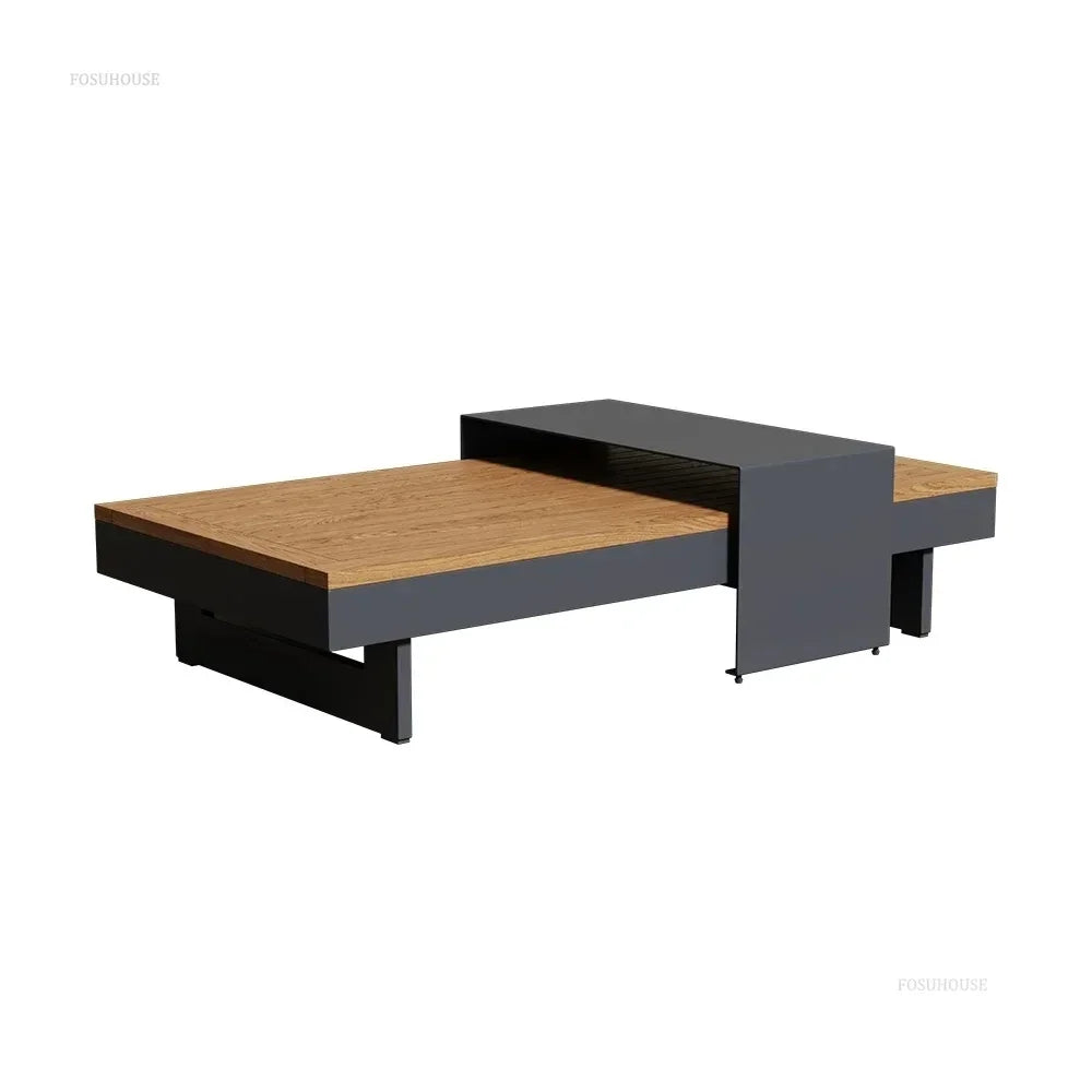 Metal Corner Sofa for Garden. Antiseptic Teak Outdoor Furniture. Light Luxury Comfortable Household Garden Sofa for Terrace