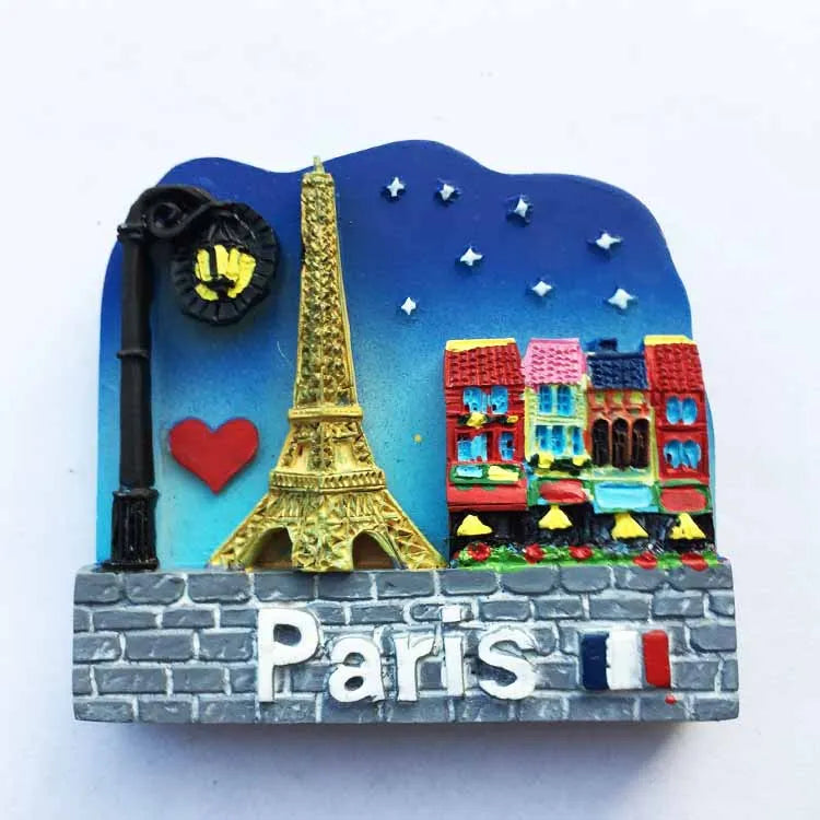 France Eiffel Tower Paris Tourist Souvenir Magnets