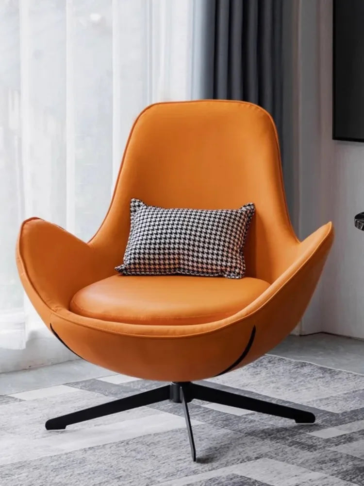 Nordic Sofa Chairs Luxury Portable Swivel Chairs Relaxing Design Modern Sofa Chair Living Room Comfortable Chair Home Furniture