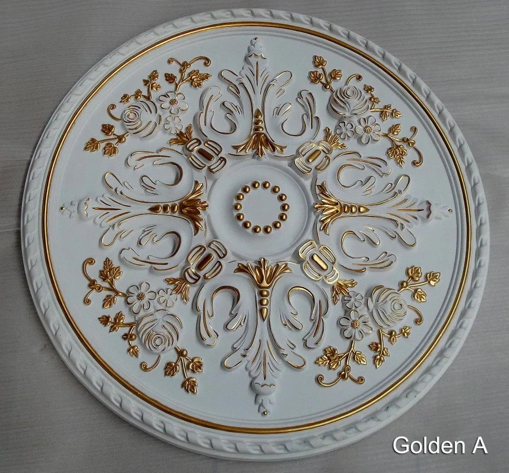 Chandelier Ceiling Plate Decor Rosette D800mm PU Decorative Ceiling Rose Pendent Lamp Base Panel Wall Moulding Medallion