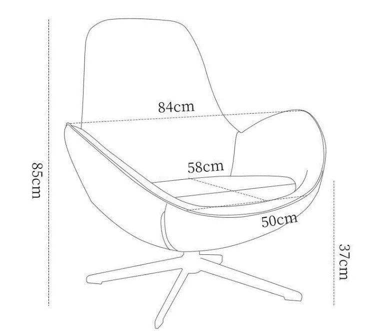 Nordic Sofa Chairs Luxury Portable Swivel Chairs Relaxing Design Modern Sofa Chair Living Room Comfortable Chair Home Furniture