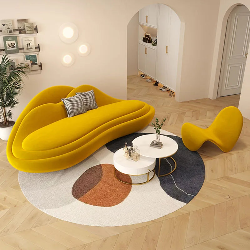 Accent Modern Living Room Sofas Sexy Designer Luxury Sectional Lazy Sofas Lounge Relaxing Filling Divano Lounge Suite Furniture
