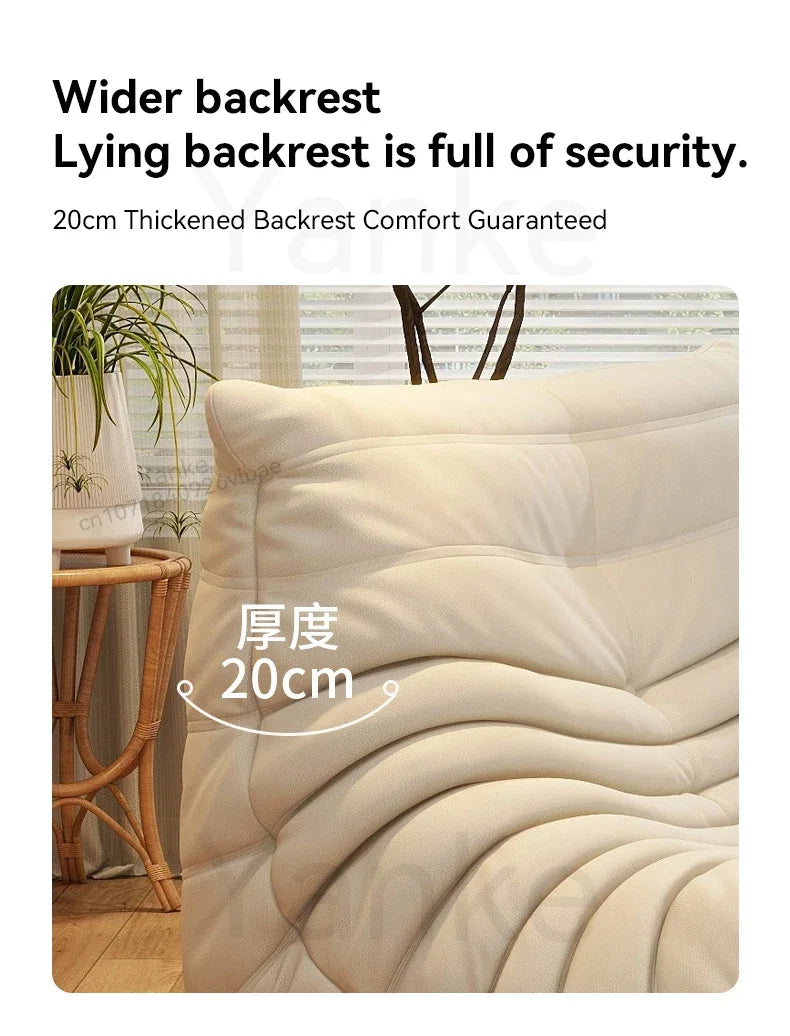 Nordic Cat Scratch Leather Sofa Stylish Lazy Chair Caterpillar Design Lovely Single Person Sofa Chair Living Room Suede