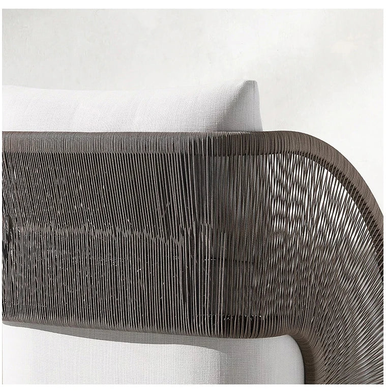 Outdoor rattan sofa leisure balcony three-piece garden creative hotel courtyard villa room open-air outdoor furniture