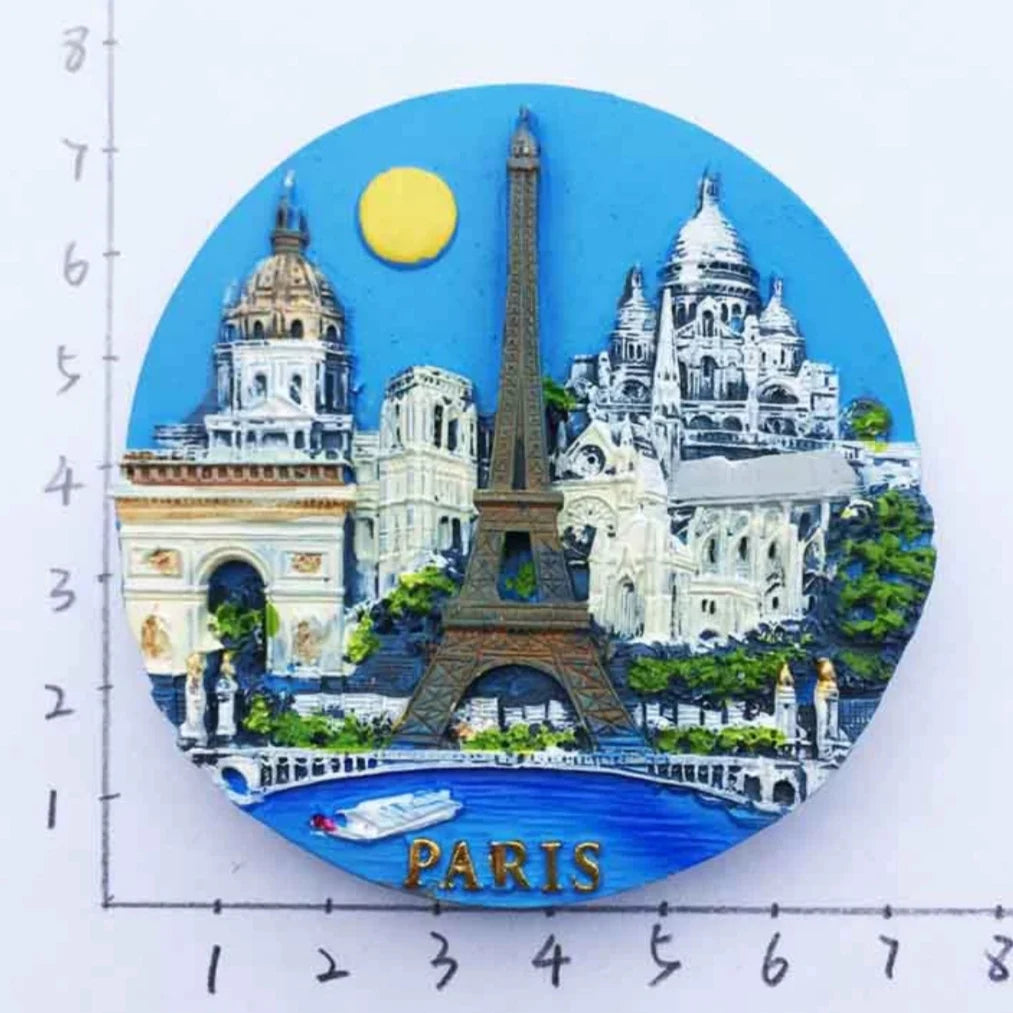 France Eiffel Tower Paris Tourist Souvenir Magnets