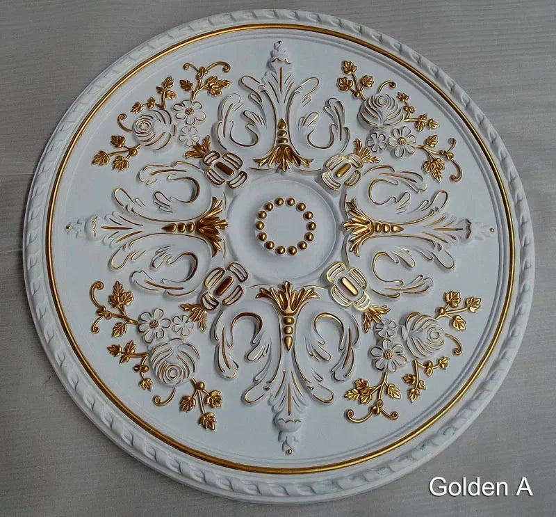 Chandelier Ceiling Plate Decor Rosette D800mm PU Decorative Ceiling Rose Pendent Lamp Base Panel Wall Moulding Medallion