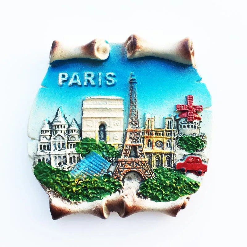 France Eiffel Tower Paris Tourist Souvenir Magnets