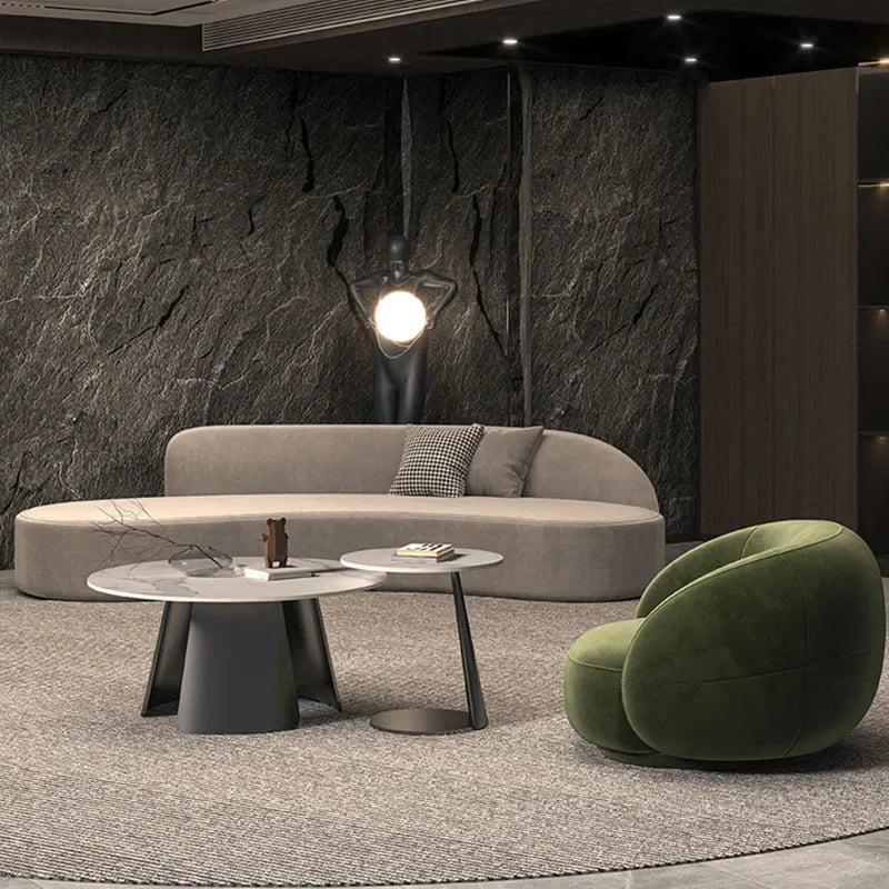 European Designer Sofa. Sexy Curved and Customized. Great For Lobby's and Open Spaces.