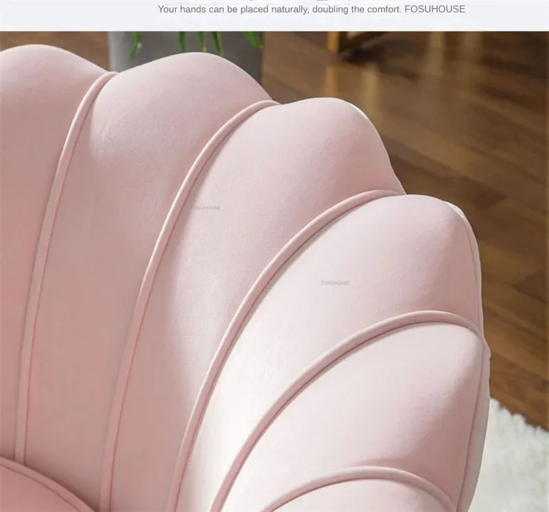 European Leisure Velvet Living Room Sofas Designer Balcony Lazy Single Sofa Double Sofa Bedroom Armchair Living Room Furniture