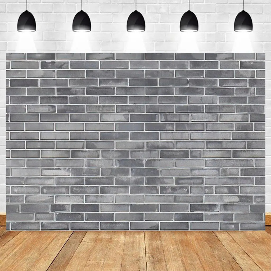 Brick Wall Party Photoshoot Backdrop Hydrated Lime White Cement Plaster Background Banner Photo Booth Studio Props