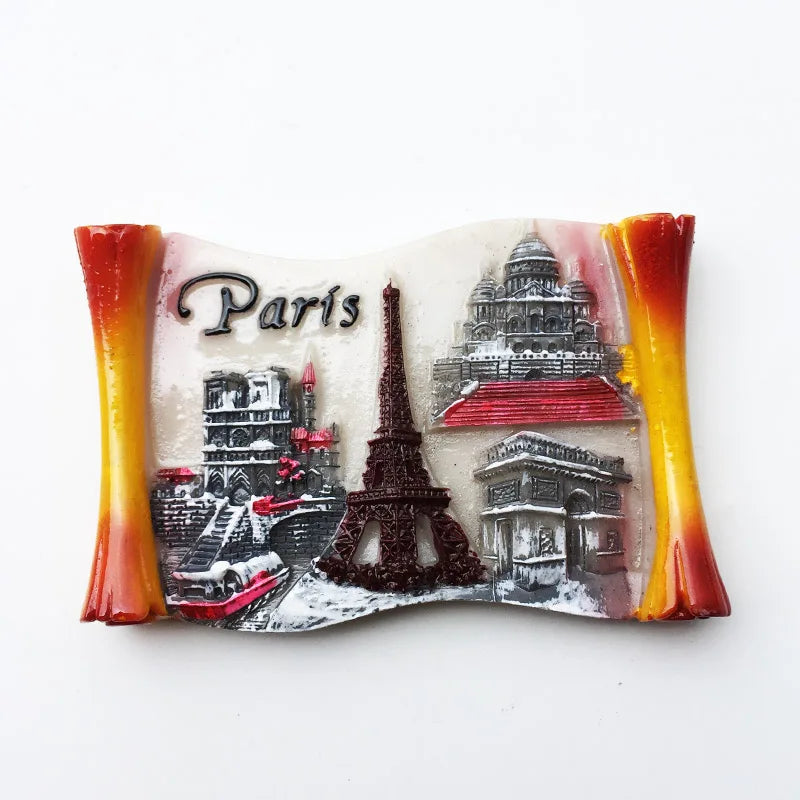 France Eiffel Tower Paris Tourist Souvenir Magnets