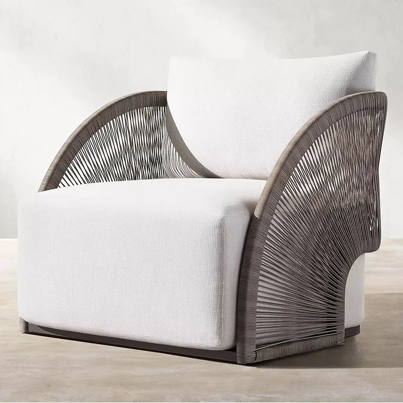 Outdoor rattan sofa leisure balcony three-piece garden creative hotel courtyard villa room open-air outdoor furniture
