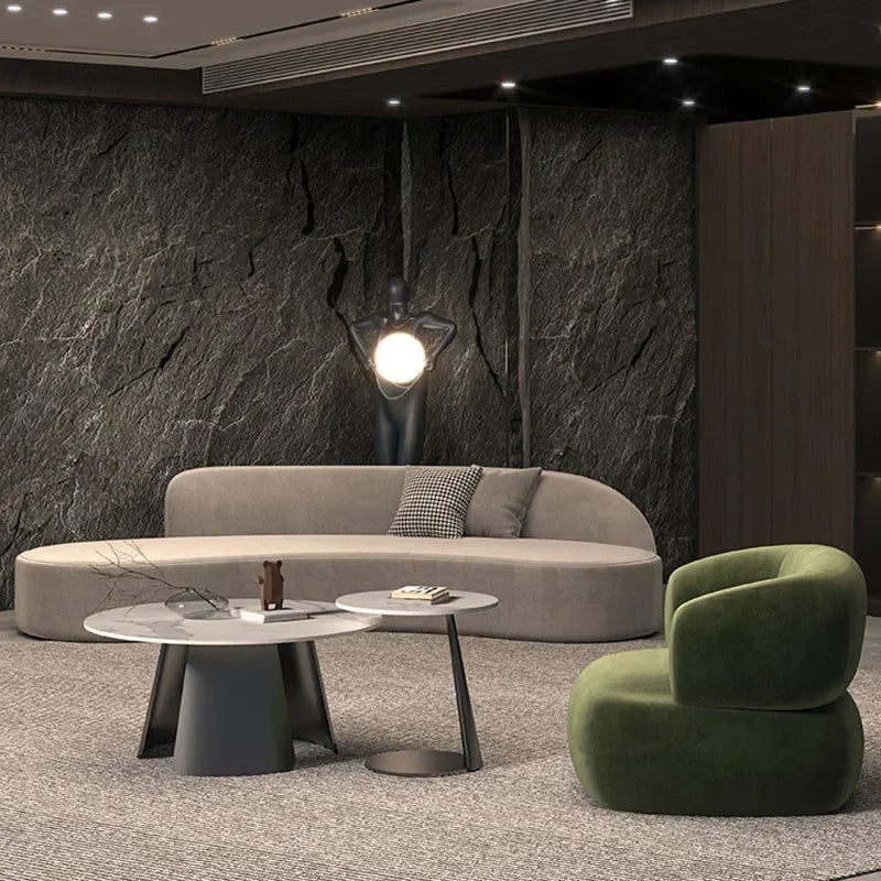 European Designer Sofa. Sexy Curved and Customized. Great For Lobby's and Open Spaces.