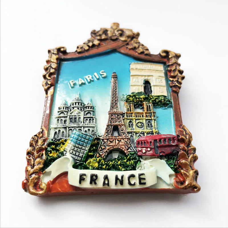 France Eiffel Tower Paris Tourist Souvenir Magnets